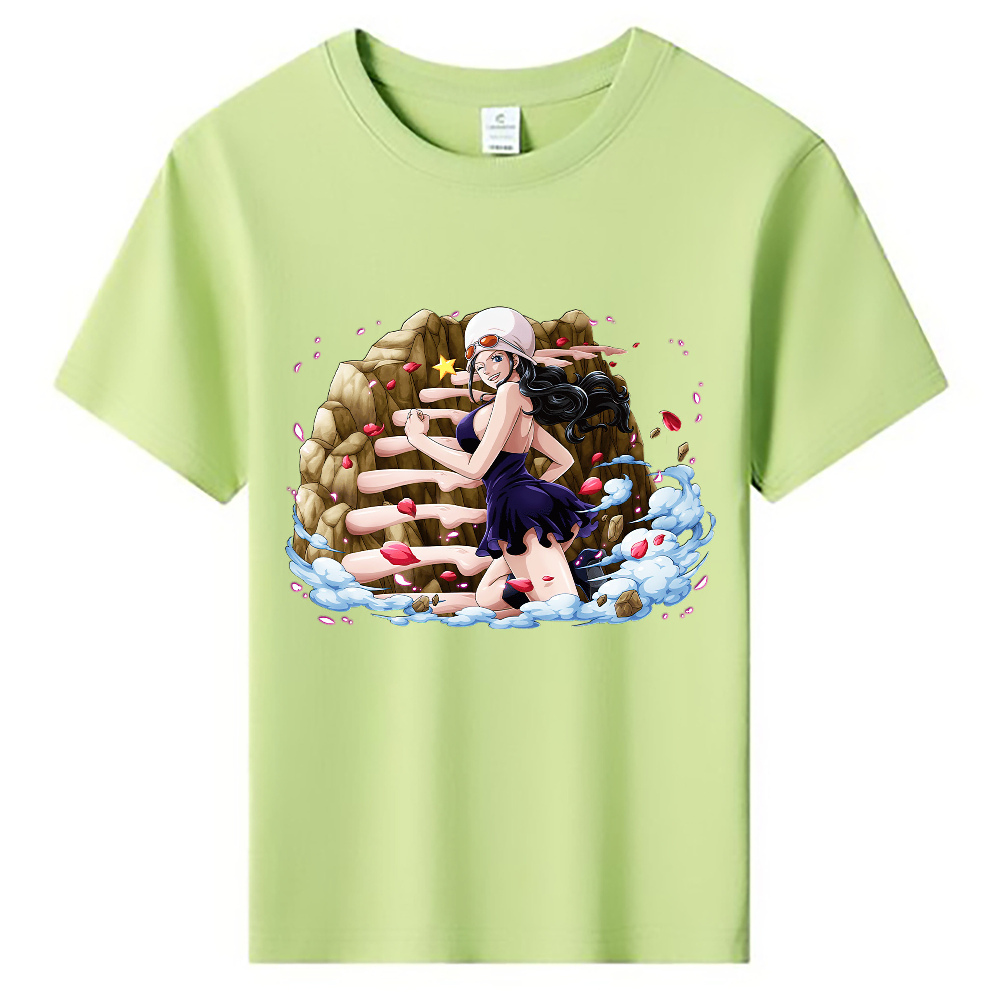 ワンピース ニコ・ロビン ONE PIECE Nico Robin 綿100％キッズTシャツ（フロントプリント）